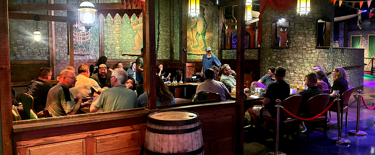 The upstairs room at Parcadia