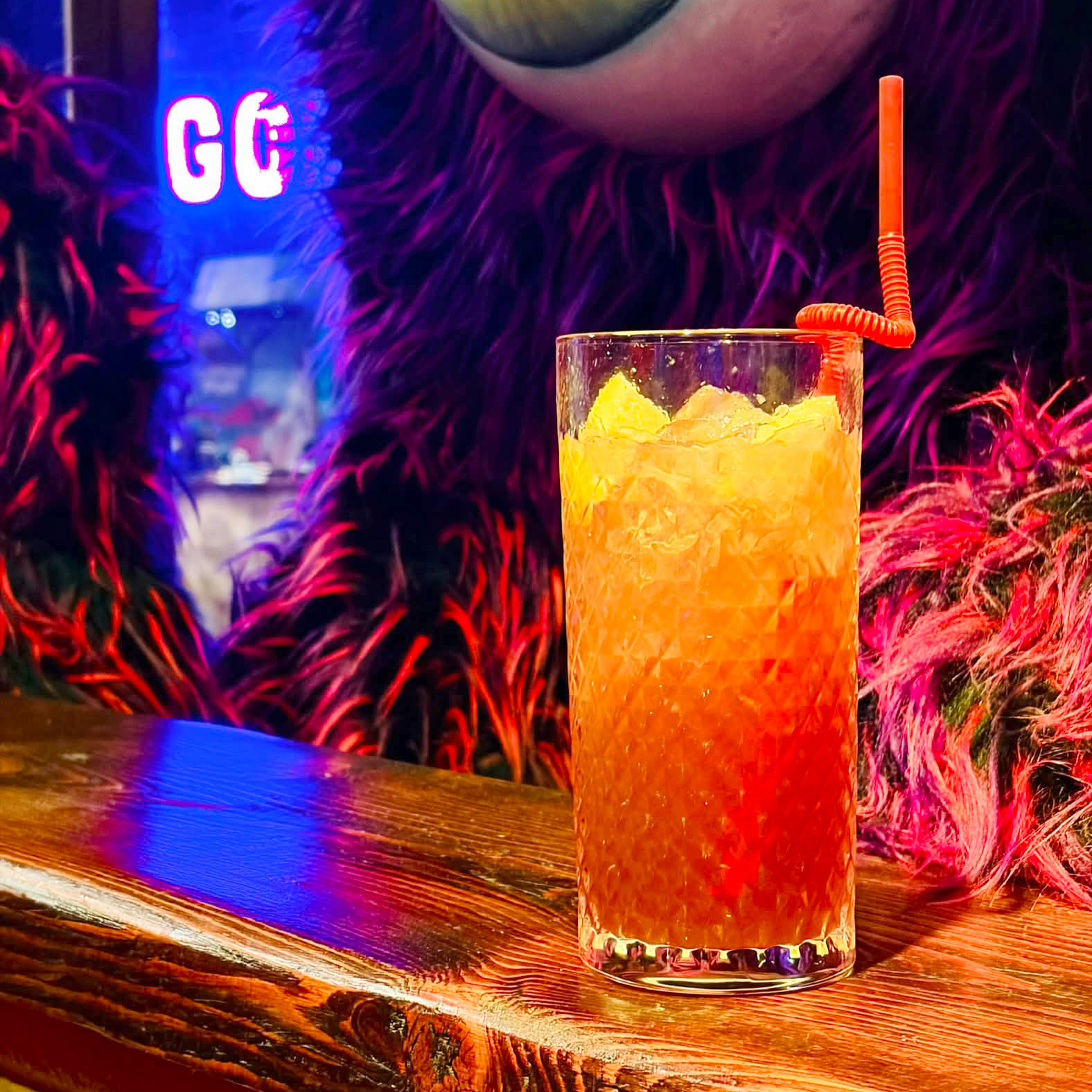 A drink at Parcadia